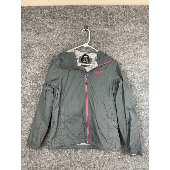 Mountain Hardwear Rain Jacket Women's SP Gray Pink - Picture 1 of 16
